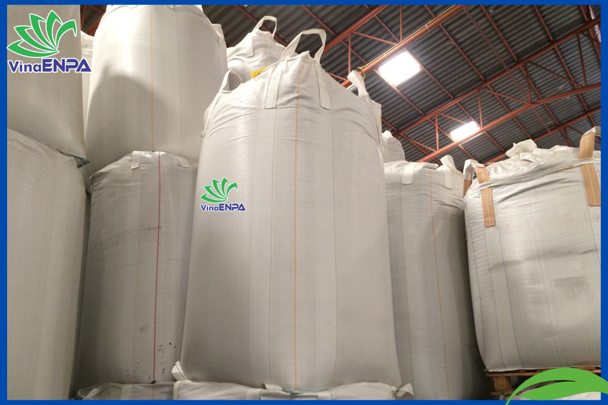 Bảo quản bao jumbo bằng cách đống kín sau khi sử dụng