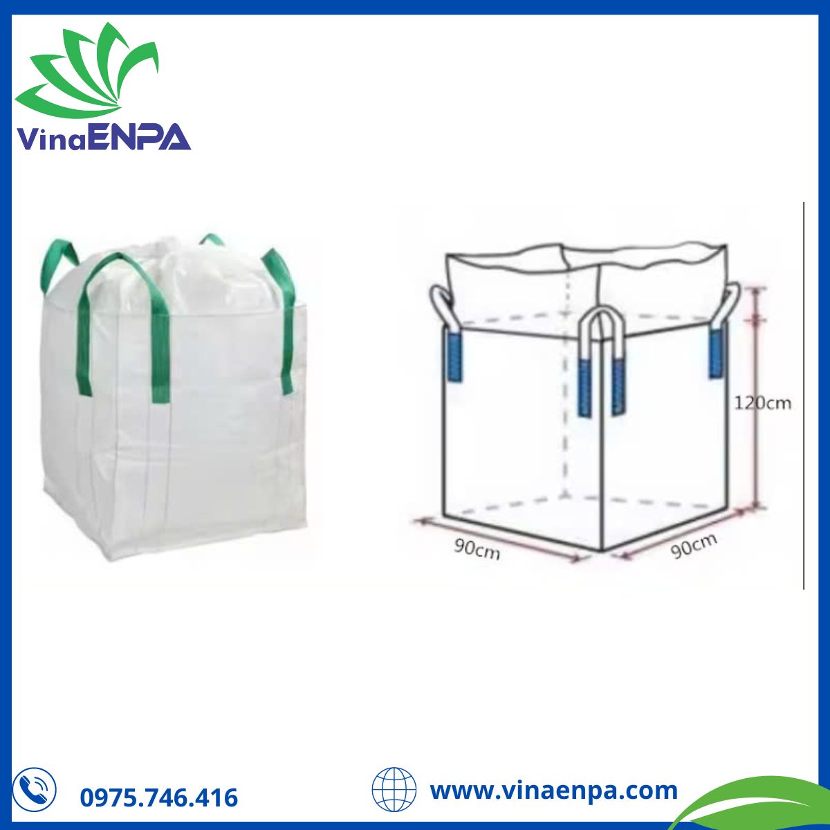 Bao Jumbo đáy bằng là một loại bao bì được ứng dụng phổ biến trong lưu trữ và vận chuyển hàng hóa