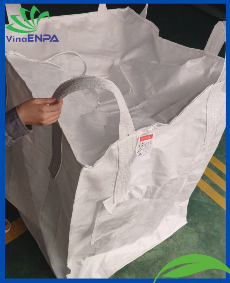 Bao Jumbo Nắp nạp đáy xả là 1 trong top 3 bao jumbo được sử dụng nhiều nhất tại VinaENPA